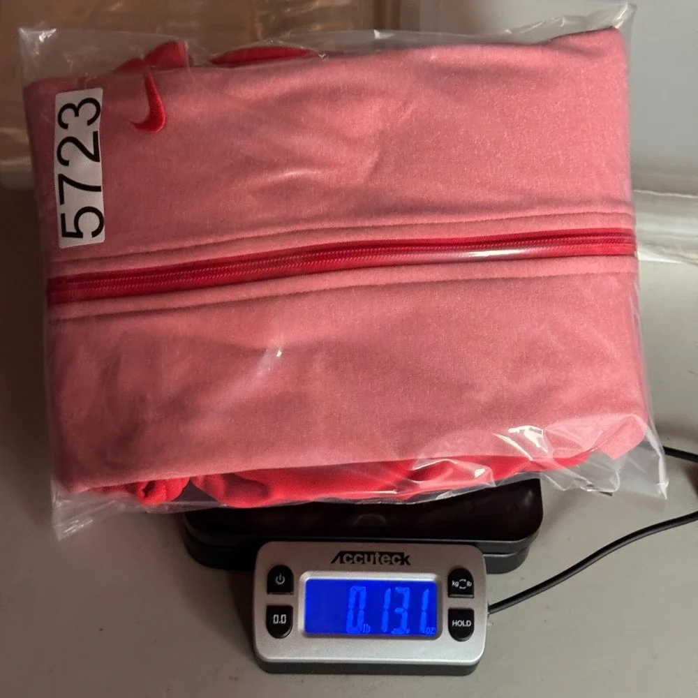 Nike Therma Fit Hoodie Sweatshirt Women Small Coral Pink Fleece High Neck Active